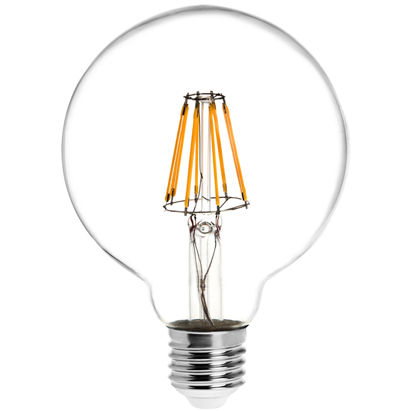 G30 E26/E27 8W LED Vintage Antique Filament Light Bulb, 75W Equivalent, 4-Pack, AC100-130V or 220-240V G30 E26/E27 8W LED Vintage Antique Filament Light Bulb, 75W Equivalent, 4-Pack, AC100-130V or 220-240V